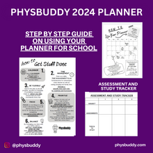 Load image into Gallery viewer, 2024 PHYSBUDDY STUDENT PLANNER
